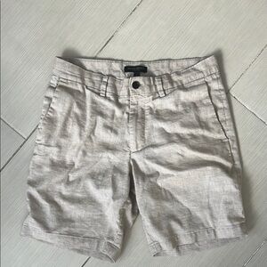 Banana Republic Tan Flat Front Shorts Classic Style
